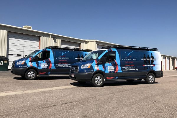 Fleet vehicles with new wraps