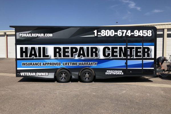 Tailer with a custom wrap