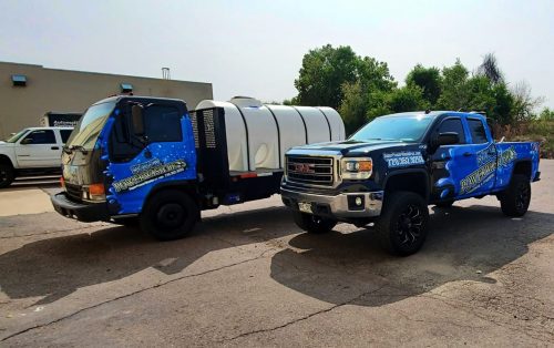 Custom wraps on company vehicles