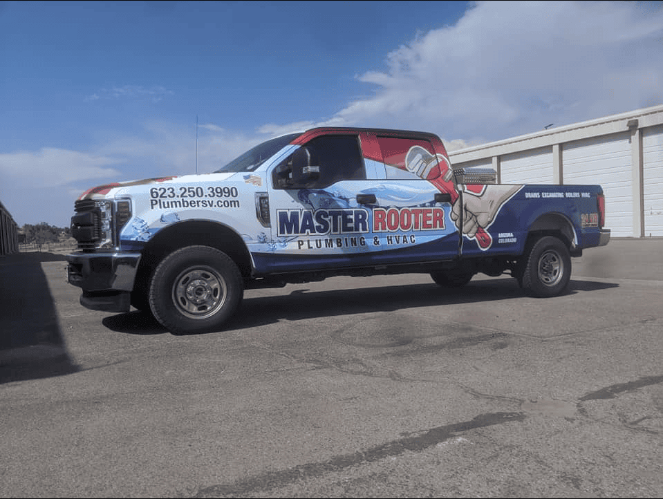 plumbing company uses car wrap advertising